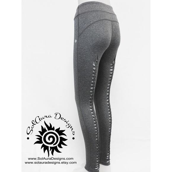 THE CUT 2 - LARGE - Back-Seamed Style Grey Leggings - Non-See Through Sexy Wear - Picture 5 of 9